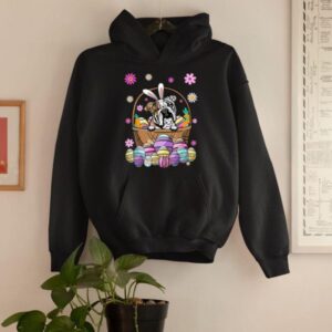 Bunny English Bulldog Dog Easter Eggs Hoodie